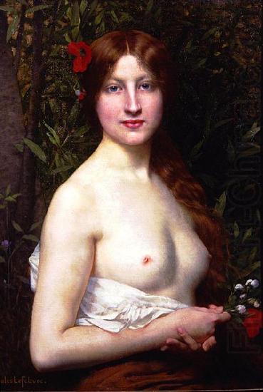 Half-Length Demi-Nude, Jules Joseph Lefebvre